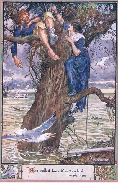 Si tirò su su un ramo accanto a lui da Charles Edmund Brock